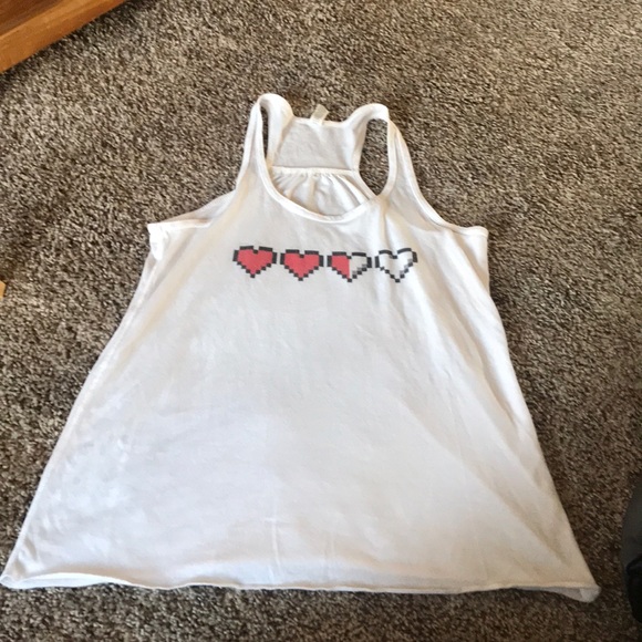 Zelda deadmau5 pixel hearts tank top - Picture 2 of 2
